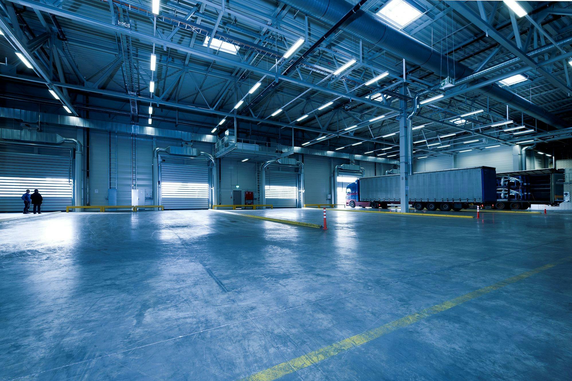 Warehouse facility improvements and concrete floor upgrades by Baldwin Builders